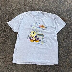 Vintage 1999 90's Looney Tunes Tweety Bird Hawaii Shirt